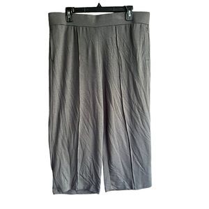 ✅Ruby Rd. Petite Knit Lounge Palazzo Pant with Piping